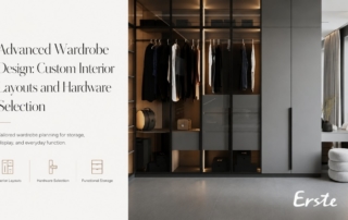 Advanced Wardrobe Design: Custom Interior Layouts and Hardware Selection