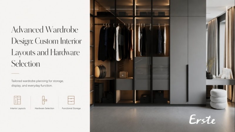 Advanced Wardrobe Design: Custom Interior Layouts and Hardware Selection
