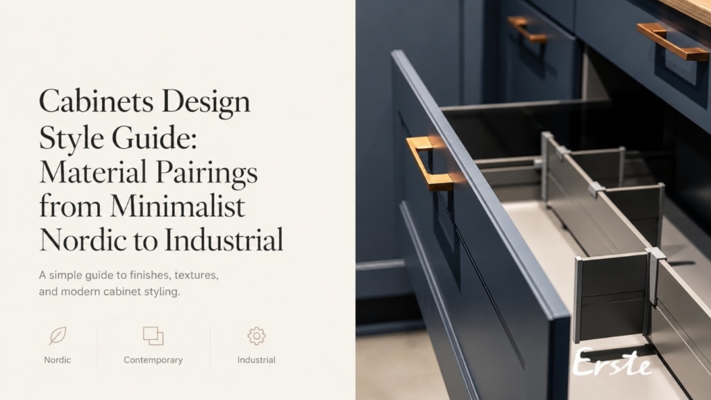 Cabinets Design Style Guide: Material Pairings from Minimalist Nordic to Industrial