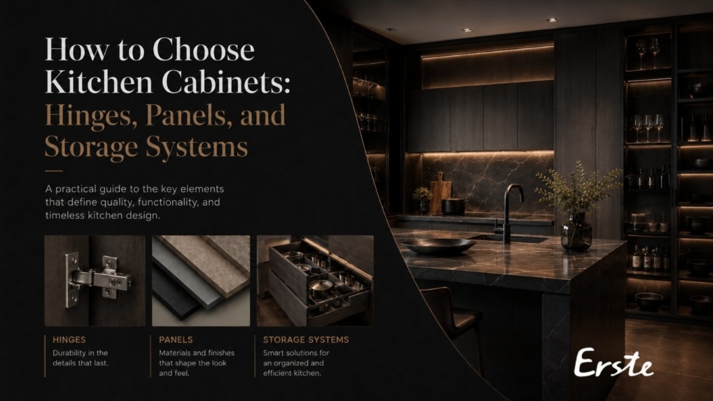 How to Choose Kitchen Cabinets: Hinges, Panels, and Storage Systems