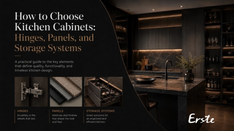 How to Choose Kitchen Cabinets: Hinges, Panels, and Storage Systems