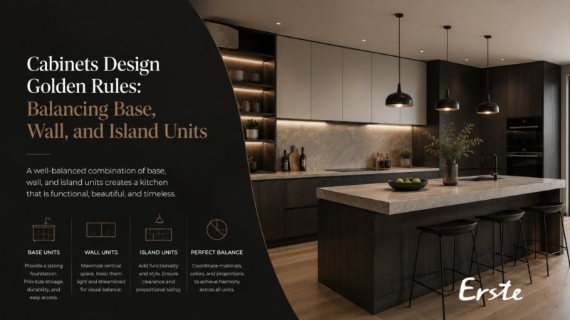 Cabinets Design Golden Rules: Balancing Base, Wall, and Island Units