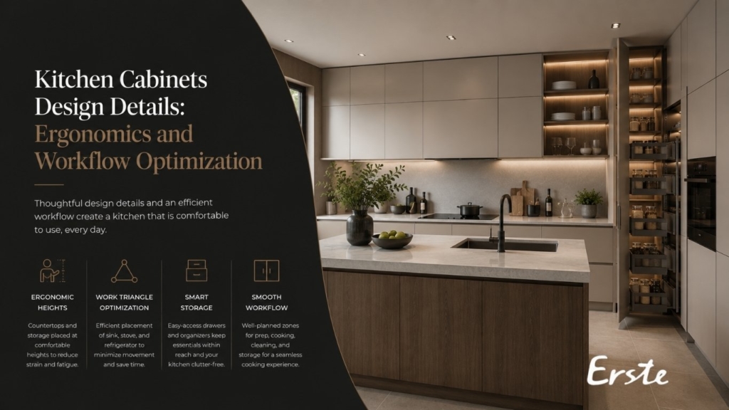 Kitchen Cabinets Design Details: Ergonomics and Workflow Optimization