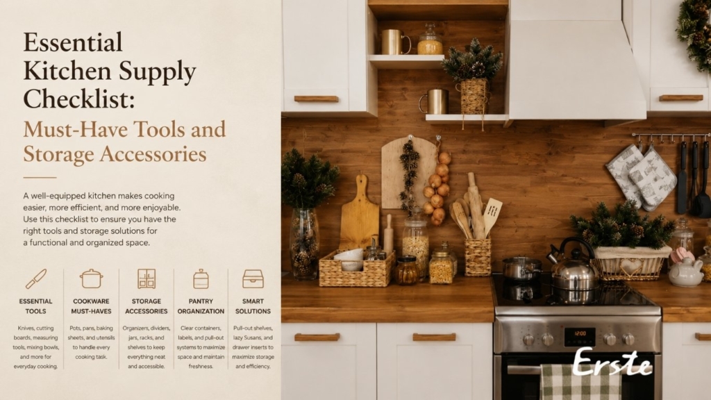 Essential Kitchen Supply Checklist: Must-Have Tools and Storage Accessories
