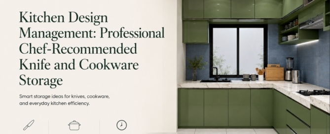 Kitchen Design Management: Professional Chef-Recommended Knife and Cookware Storage
